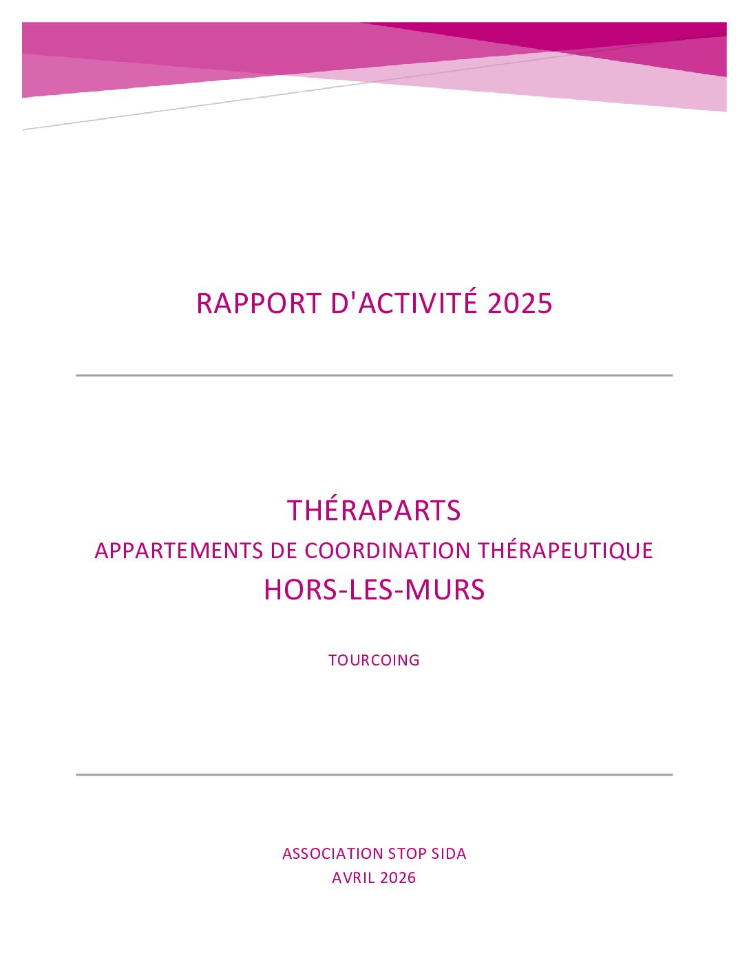 Rapport d’activité 2025 – ACT Hors-les-murs